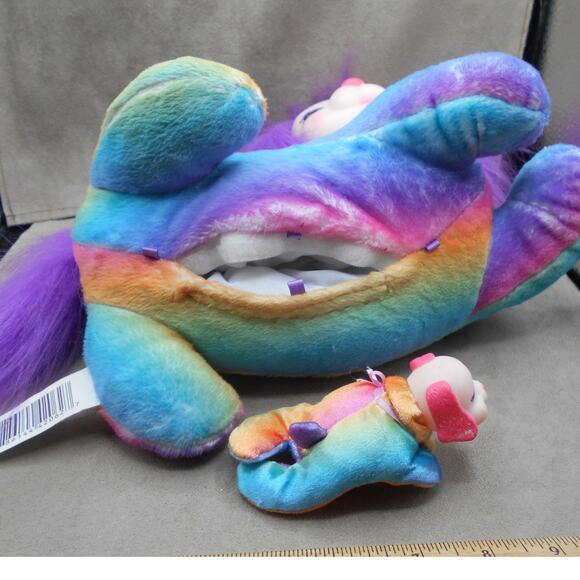 Puppy Surprise Cherry Dog w/1 Baby Plush Rainbow Just Play 2023 - Picture 9 of 10